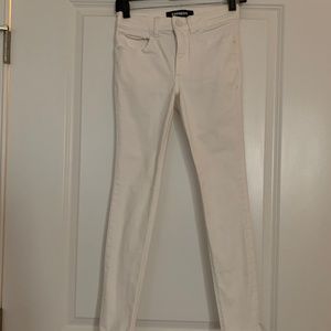 Express white skinny jeans size 0P